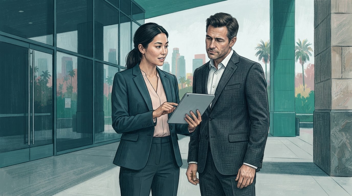 Executive assistant reviewing event and hospitality duties for executive assistant jobs in los angeles